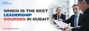 Promotional banner of Zabeel International Institute featuring a professionally dressed man and woman discussing over a laptop. The background shows a modern, grid-like digital design. Bold text reads: 'Where can I find the best professional classes in Dubai for career advancement?' along with the website link https://zabeelinstitute.ae/.