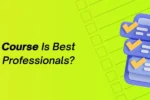 A 3D illustration of a checklist and an hourglass on a Zabeel International Institute banner asking 'Which PMP Course Is Best for Working Professionals?