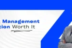 "Promotional banner from Zabeel International Institute with the text 'Is Project Management Certification Worth It in 2025?' featuring a confident businesswoman in a grey suit on a blue and white background. Best for topics on project management certification in Dubai, UAE, PMP courses, and career growth in 2025."