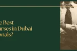 Zabeel Institute banner asking 'What Are the Best Finance Courses in Dubai for Professionals?' featuring a financial expert and overlayed business charts.