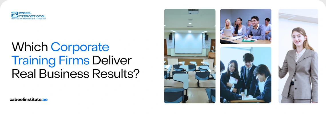 Guide to corporate training firms in Dubai delivering real business results, including in-demand professional courses like AI, Digital Marketing, and Project Management.