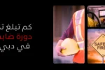صور مجمعة تُظهر أهمية دورة ضابط السلامة (Safety Officer Course) في دبي. تتضمن الصور عامل بناء يرتدي سترة واقية وخوذة صفراء، وعلامة تحذير "السلامة أولاً" (Safety First)، ولوحة تحكم صناعية، ومهندس سلامة يبتسم ويعطي إشارة الإبهام. النص العربي على الصورة يسأل: "كم تبلغ تكلفة دورة ضابط السلامة في دبي؟" مصحوبًا بشعار "Zabeel International".