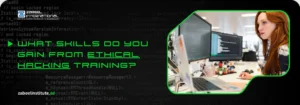 What Skills Do You Gain from Ethical Hacking Training? Logistics professional in a safety vest at a shipping port; addressing the question "How Much Do Freight Forwarding Courses and Certifications Cost?"