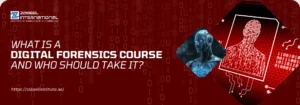 What Is a Digital Forensics Course and Who Should Take It? A professional woman using a tablet at a digital workspace; addressing the question 'What Is a Digital Forensics Course and Who Should Take It?
