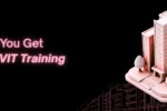 Best Revit Training in Dubai banner by Zabeel International Institute, featuring a 3D architectural building model and BIM design graphics for engineering and architecture students