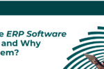 Educational banner from Zabeel International Institute titled 'What Are ERP Software Systems and Why Learn Them?', featuring a professional woman using a tablet to highlight Enterprise Resource Planning (ERP) training and business management software courses.