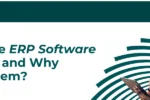 Educational banner from Zabeel International Institute titled 'What Are ERP Software Systems and Why Learn Them?', featuring a professional woman using a tablet to highlight Enterprise Resource Planning (ERP) training and business management software courses.