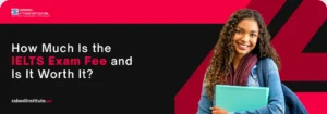 How Much Is the IELTS Exam Fee and Is It Worth It? A smiling student holding a folder on a Zabeel International Institute banner asking 'How Much Is the IELTS Exam Fee and Is It Worth It?