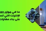 شعار معهد زعبيل الدولي مع نص "ما هي موارد Python عبر الإنترنت التي تساعد المبتدئين على بناء مهارات مهنية؟" وصورة مبرمج شاب يرتدي نظارة يكتب على الكمبيوتر.