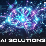 AI Solutions A professional interacting with an advanced 3D brain interface and neural network nodes on a Zabeel International Institute banner for the ChatGPT AI Training Course in Dubai, Sharjah, and online.