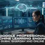 Google Professional Machine Learning Engineer Certification Course A professional engineer working on a high-tech interface with holographic brain and neural network data models, promoting the Google Professional Machine Learning Engineer Certification Course in Dubai at Zabeel Institute.